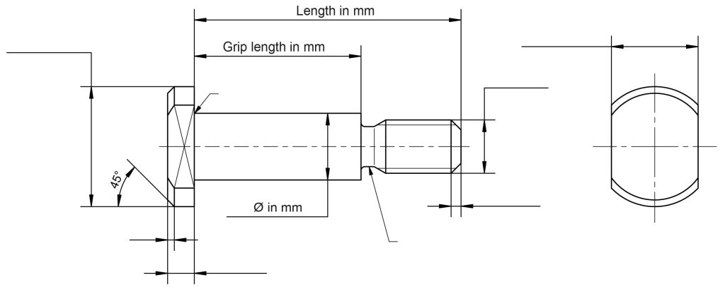 DIN1445 T Bolt Dimensions
