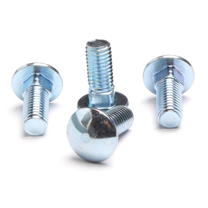 Carriage Bolt DIN933 Blue White Zinc/Bright Znic/Clear Zinc