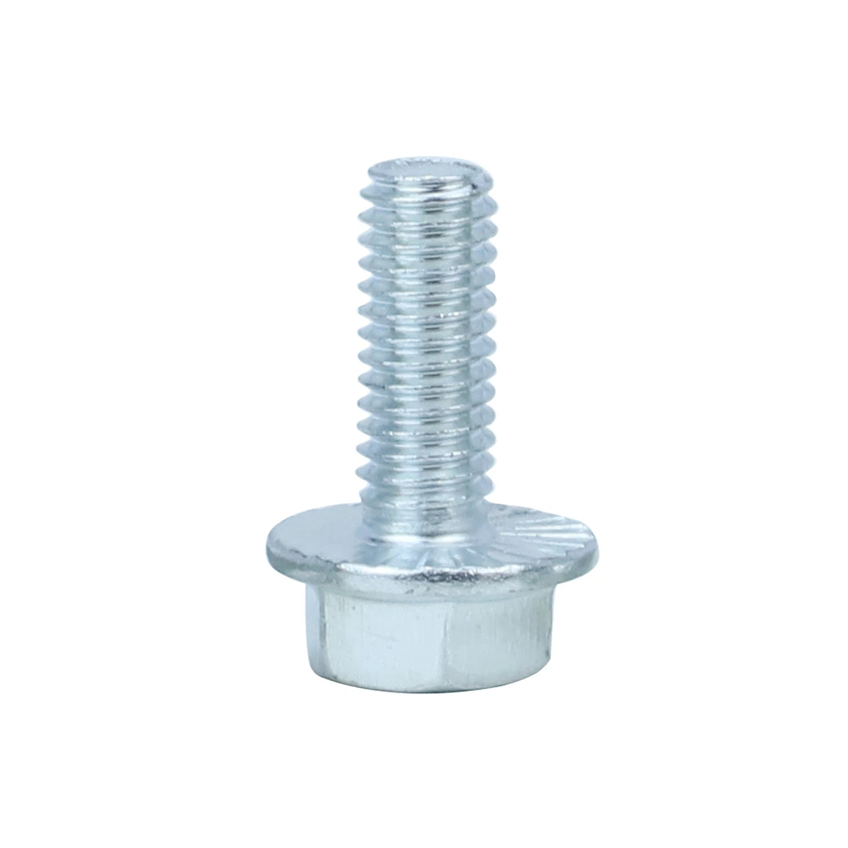 Hex Flange Bolt DIN6921 ASME B18.2.1 Bright Zinc/Zinc Plated/Clear Zinc/Blue White Zinc