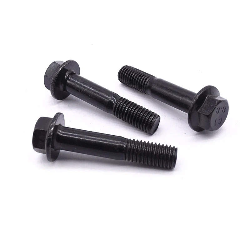 Hex Flange Full Thread Bolt DIN6921 ASME B18.2.1 Black