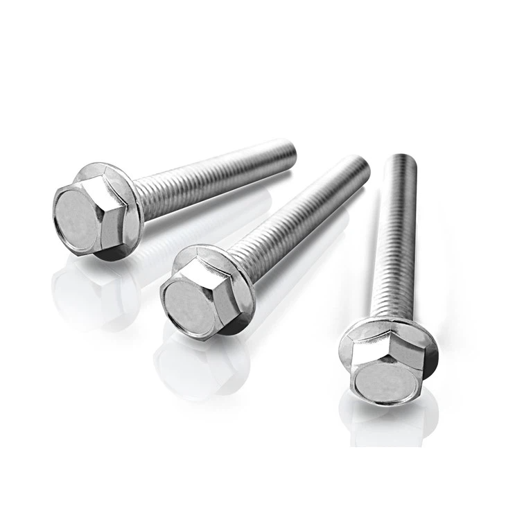 Hex Flange Full Thread Bolt DIN6921 ASME B18.2.1 Plain