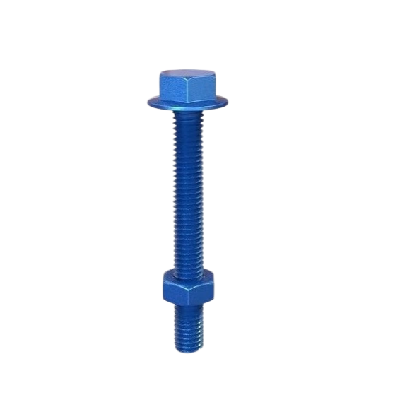 Hex Flange Full Thread Bolt DIN6921 ASME B18.2.1 Teflon/PTFE