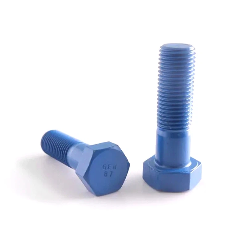 Hex Half Thread Bolt DIN931 ASME B18.2.1 M10X35 6.8 Grade Teflon/PTFE