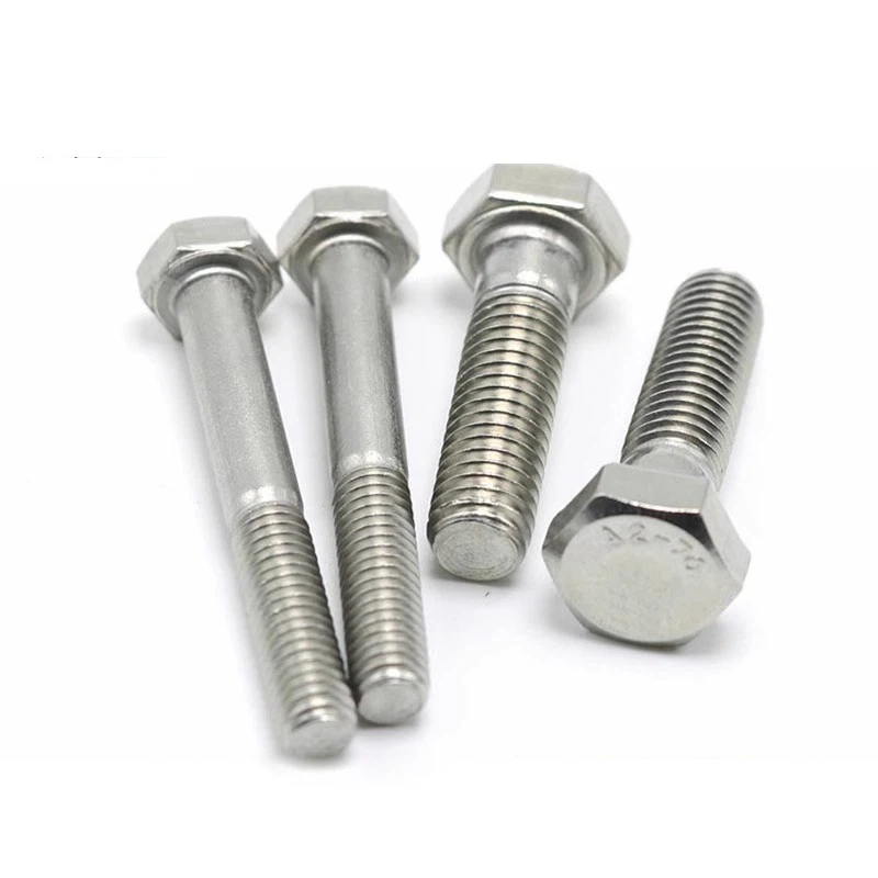 Hex Half Thread Bolt DIN931 ASME B18.2.1 M12X120 SS316/316 Stainless Steel