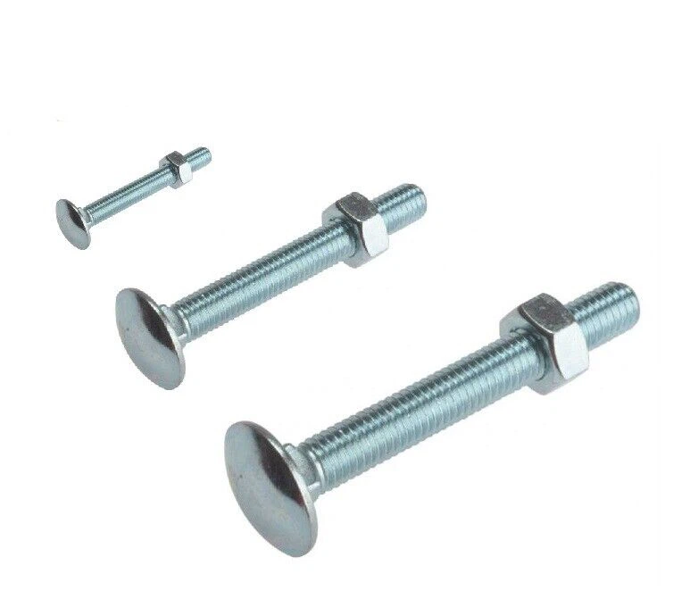 Carriage Bolt DIN933 Blue White Zinc/Bright Znic/Clear Zinc