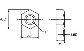 MYWAY Metal Nut