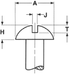 Round Head Machine Screws, Wood Screws* SLOTTED PHILLIPS