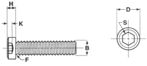 LOW HEAD SOCKET CAP SCREWS