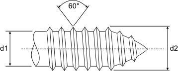 Self Tapping Screw Dimensions
