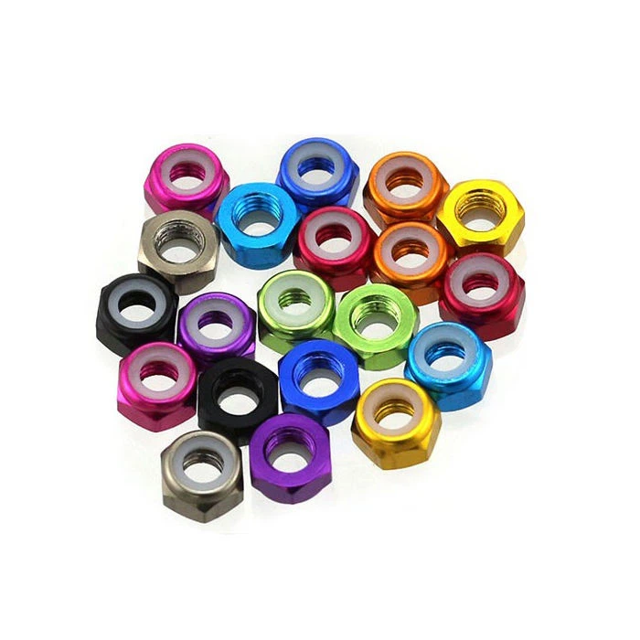 Aluminum Alloy DIN985 Hex Nylon Insert Lock Nut