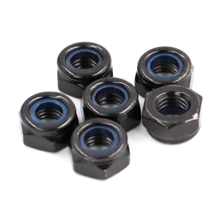DIN985 Black Hex Nylon Insert Lock Nut