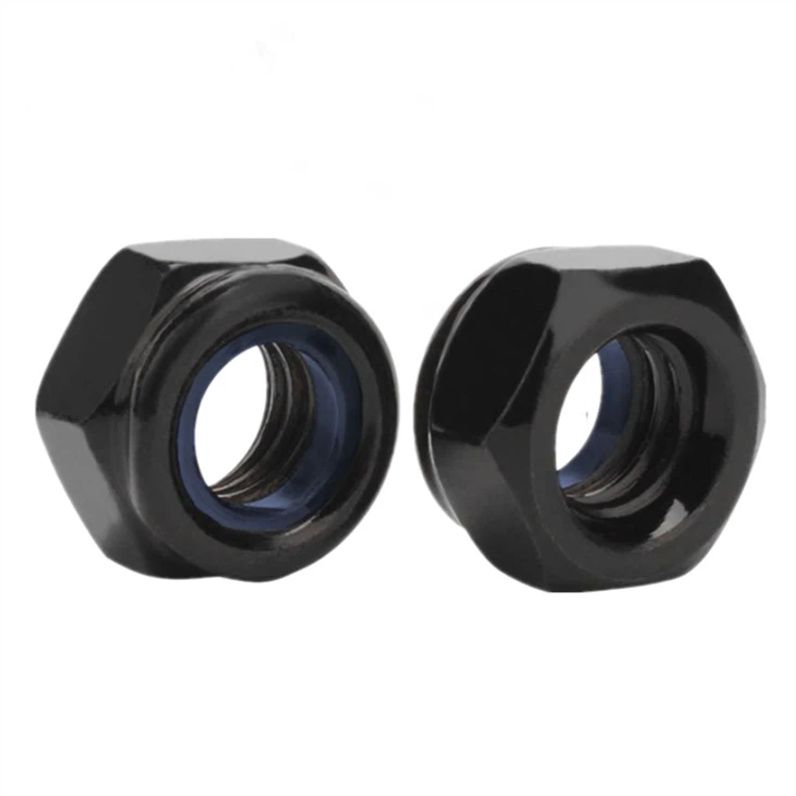 DIN985 Black Hex Nylon Insert Lock Nut