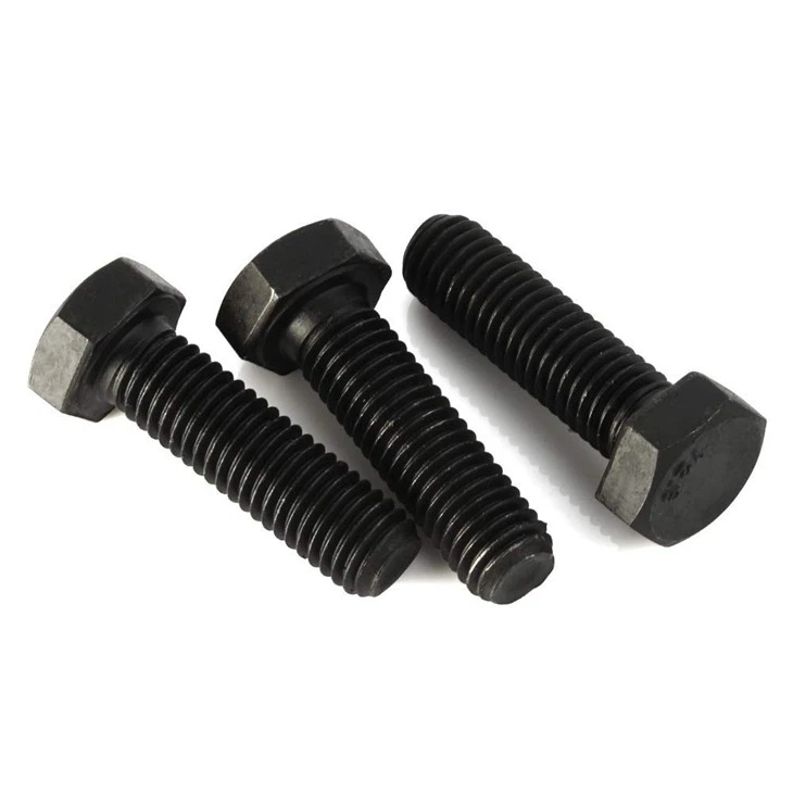 Hex Full Thread Bolt DIN933 ASME B18.2.1 M10X40 12.9 Grade Black