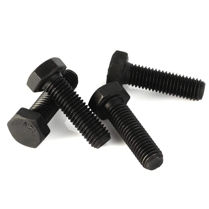 Hex Full Thread Bolt DIN933 ASME B18.2.1 M10X40 12.9 Grade Black