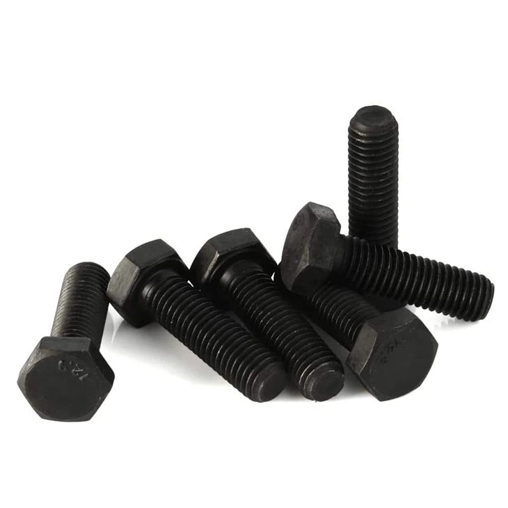 Hex Full Thread Bolt DIN933 ASME B18.2.1 M10X40 12.9 Grade Black