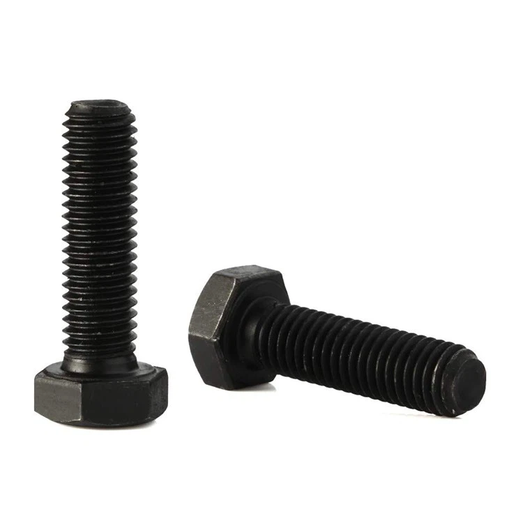 Hex Full Thread Bolt DIN933 ASME B18.2.1 M10X40 12.9 Grade Black
