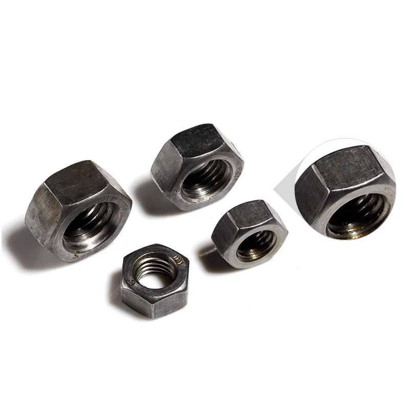 Hex Nut Plain Hexagonal Nut DIN934 ASME B 18.2.2 M8 SS304 Plain