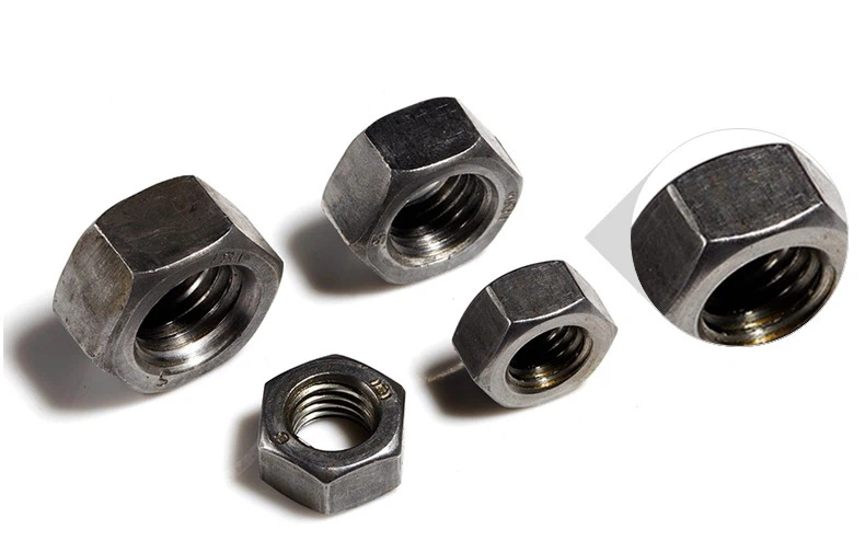 Hex Nut Plain Hexagonal Nut DIN934 ASME B 18.2.2 M8 SS304 Plain