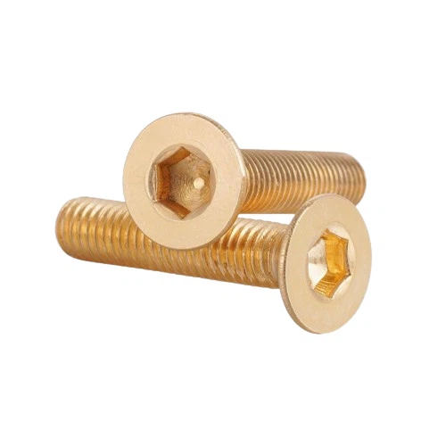 Hex Socket Countersunk Head Screw DIN 7991 Yellow Zinc/Color Zinc/Colour Zinc