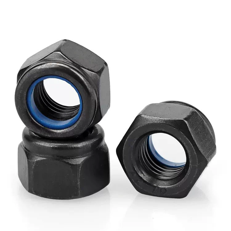 DIN985 Black Hex Nylon Insert Lock Nut