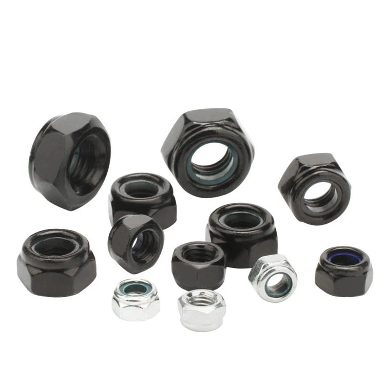 DIN985 Black Hex Nylon Insert Lock Nut