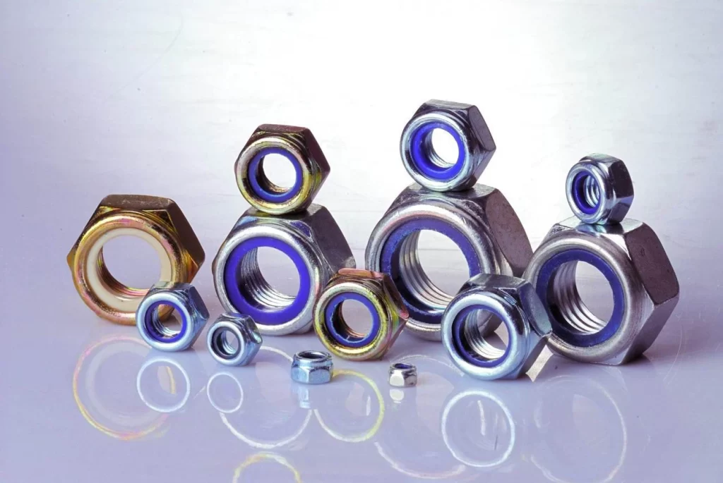 Colour Zinc DIN985 Hex Nylon Insert Lock Nut