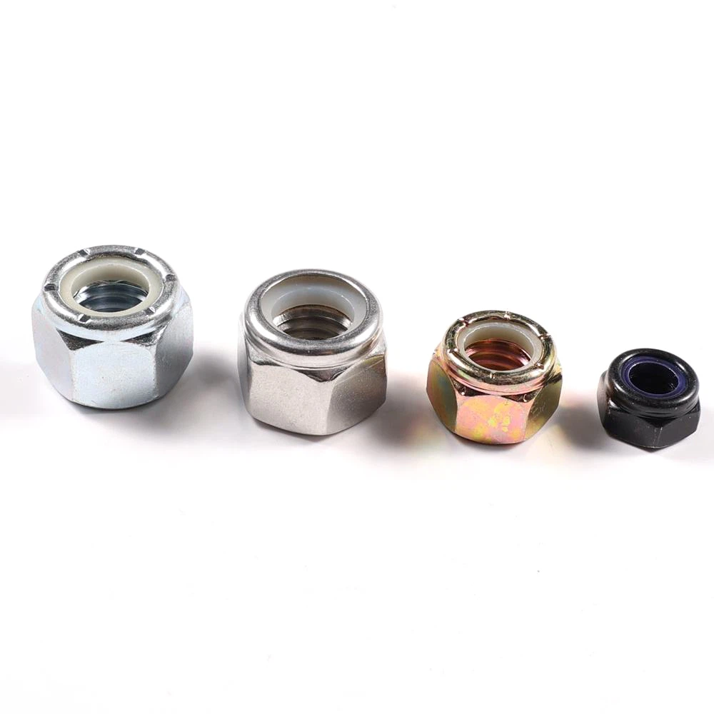 Colour Zinc DIN985 Hex Nylon Insert Lock Nut