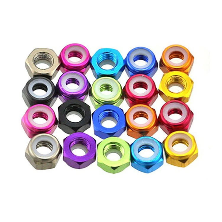 Aluminum Alloy DIN985 Hex Nylon Insert Lock Nut