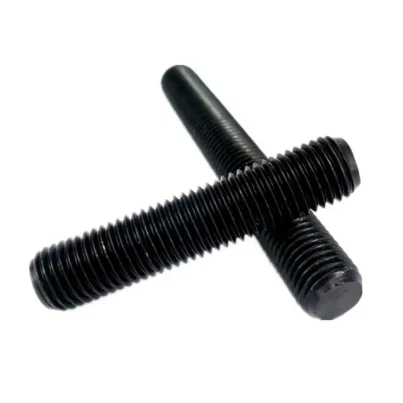 Black Oxide Our Black Oxide studs are a superior fastening solution that will provide you with long-lasting durability and exceptional resistance to corrosion. Made from high-quality materials, these studs have undergone a black oxide treatment that not only enhances their appearance but also provides a layer of protection against wear and tear. Whether you're in need of fastening parts in automotive, construction, or industrial applications, our Black Oxide studs will get the job done with precision and reliability. Trust in our proven track record of excellence in manufacturing and order your Black Oxide studs today.