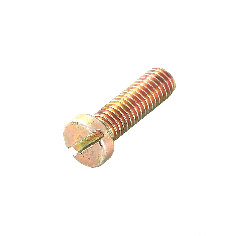 Slotted Cheese Head Screw Yellow Zinc/Color Zinc/Colour Zinc