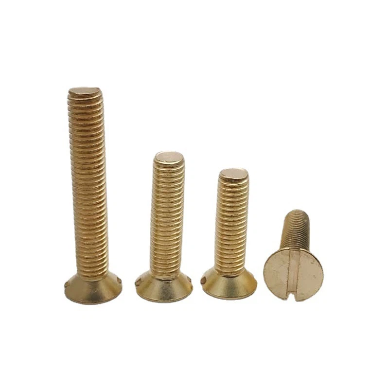 Slotted Countersunk Screw Brass