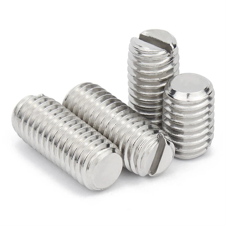 Slotted Flat Point Set Screw DIN 551 SS/Stainless Steel