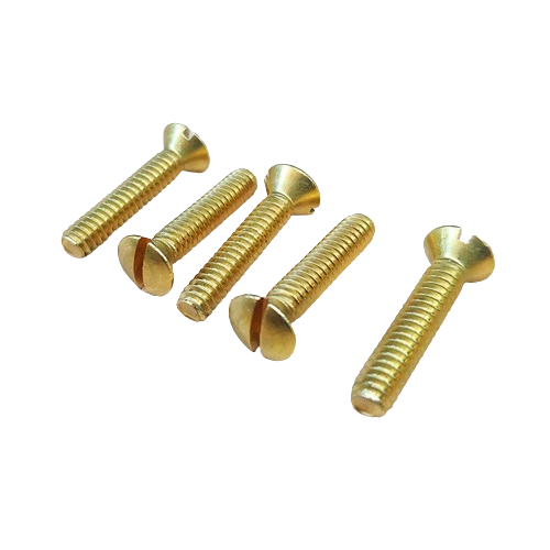 Slotted Raised Countersunk Screw Brass