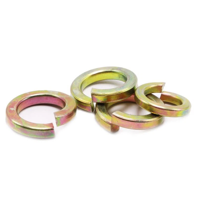 Spring Washer DIN127 Yellow Zinc