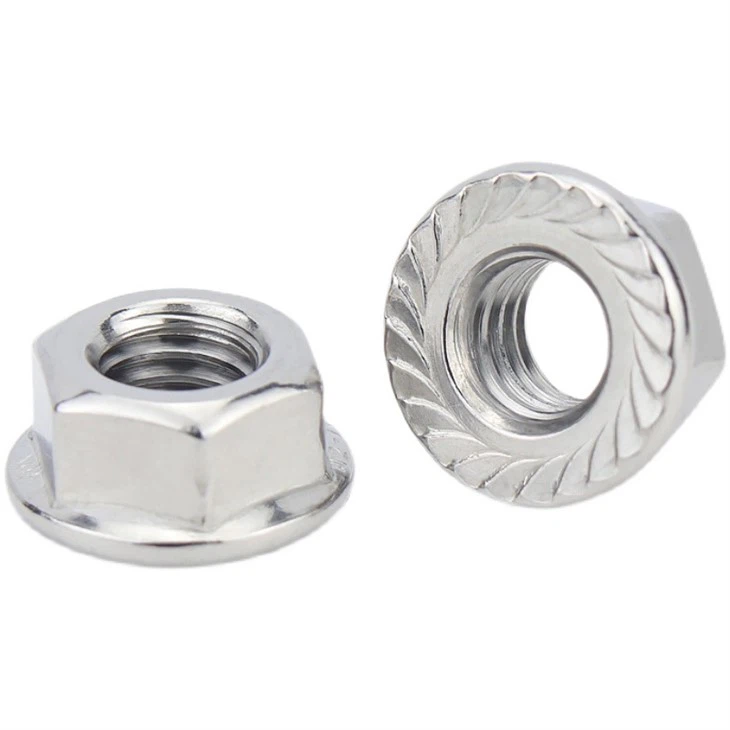 Stainless Steel Hex Flange Nut/Hex Flange Nuts DIN 6923