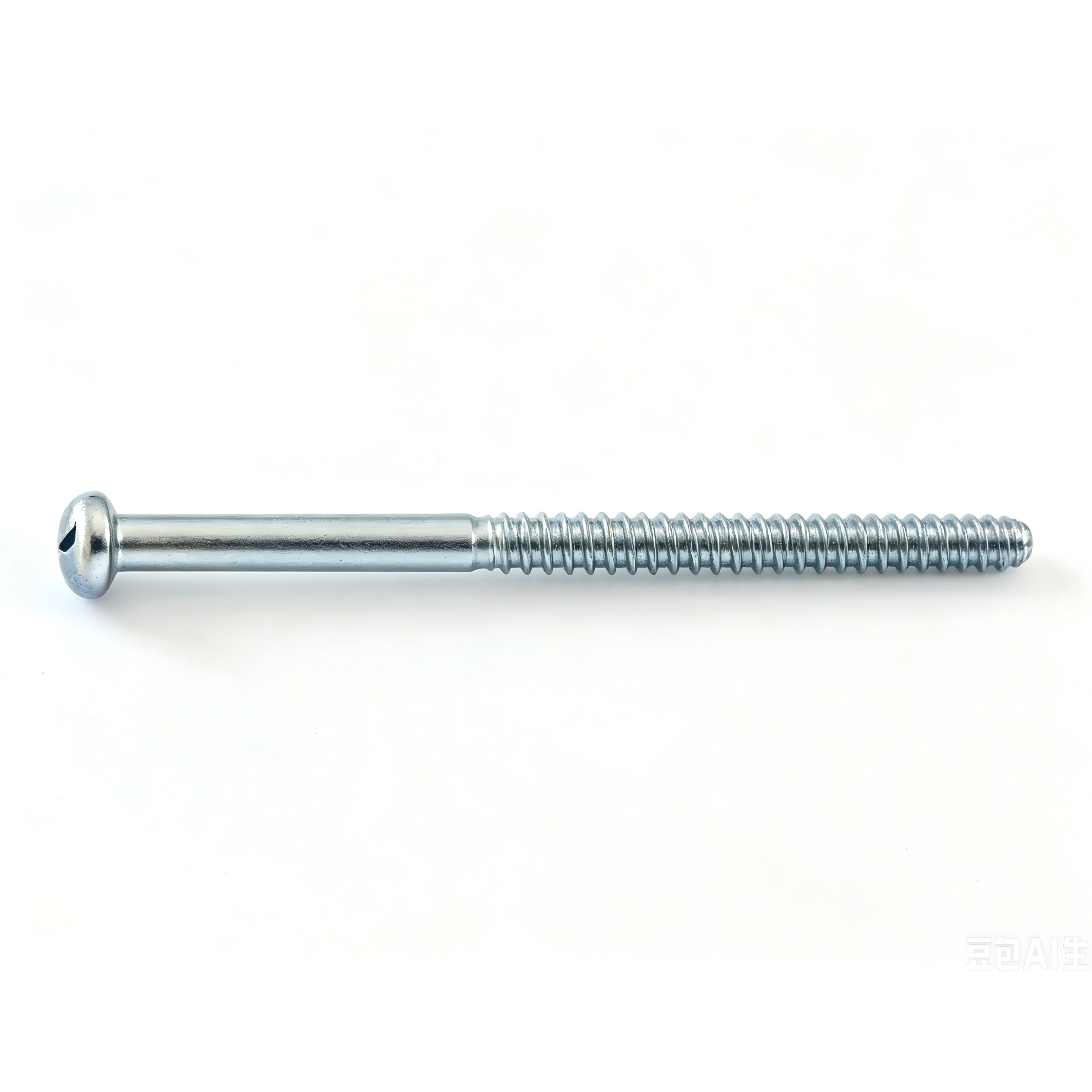 Slotted Round Half Thread Screw