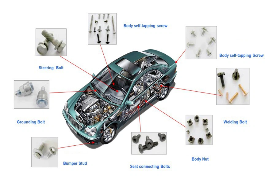 Special Bolts For Automobile Body Interior