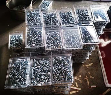 Slotted Hex Washer Head Tapping Screws Packed And Shipped