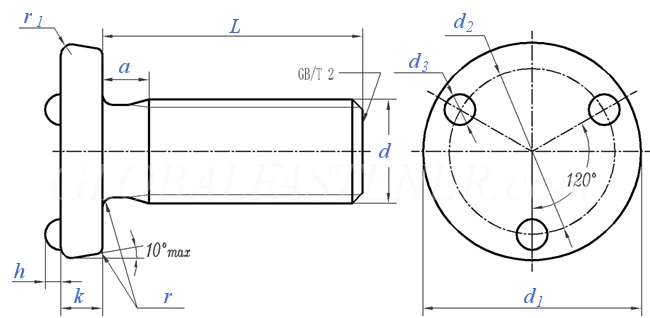 Overhead Projection Weld Bolts - Type A