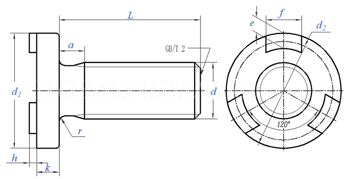 Overhead Projection Weld Bolts - Type B
