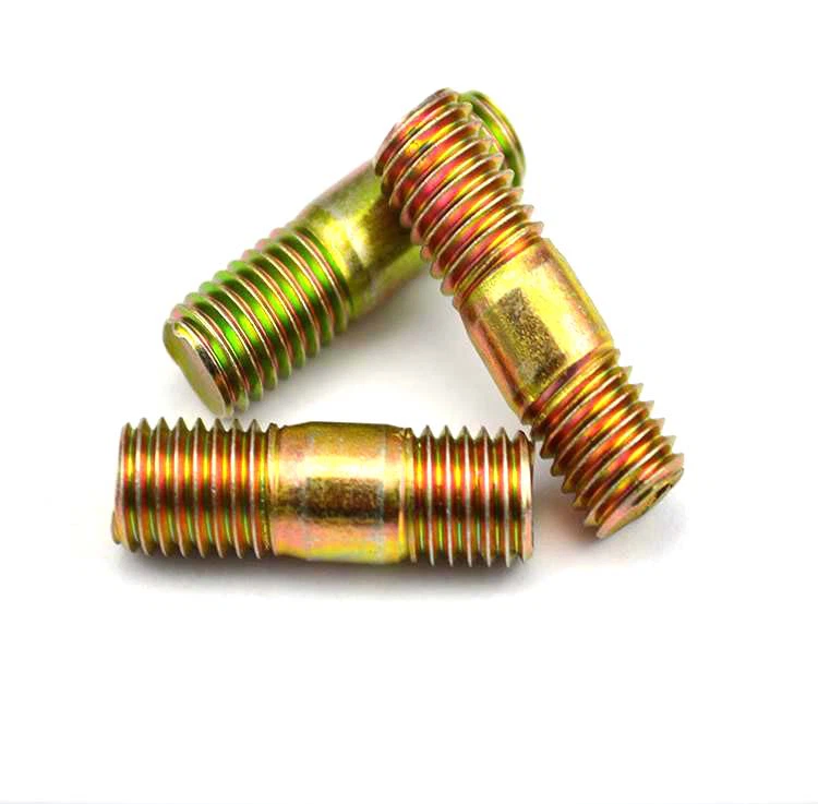 Stud Bolt DIN938 Yellow Zinc